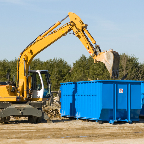 are there any restrictions on where a residential dumpster can be placed in Valley Springs AR